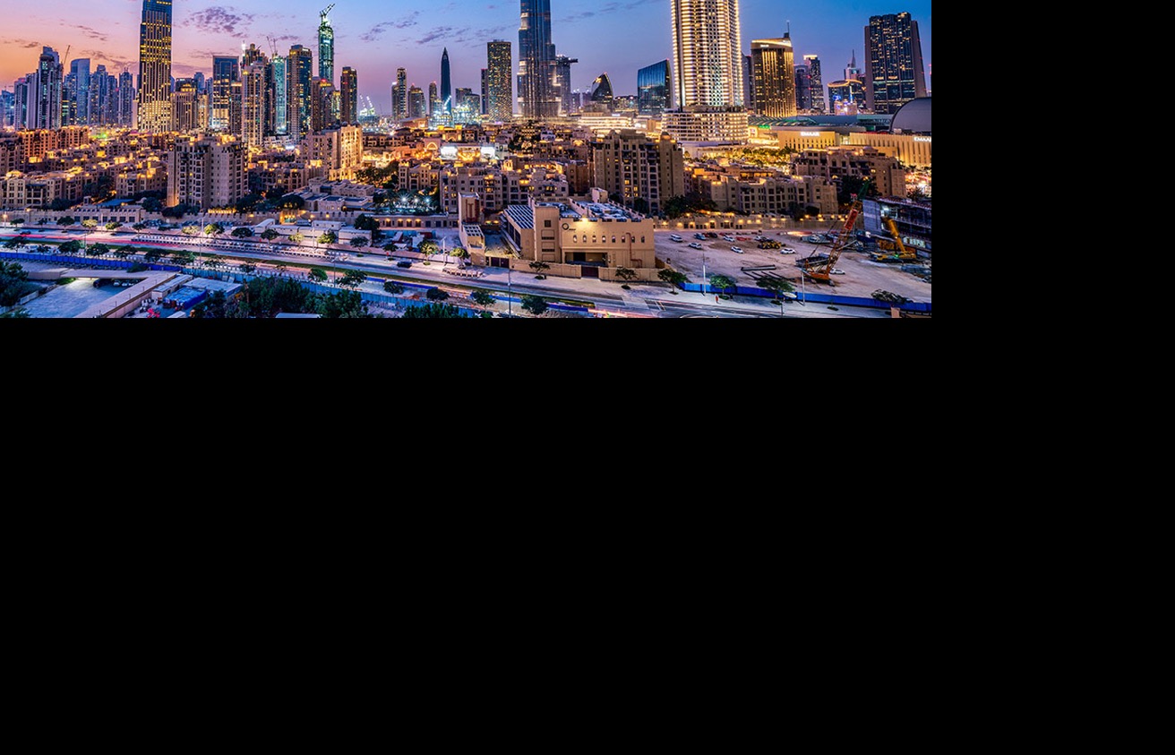 نمای منطقه جمیرا ویلج سرکل در دبی